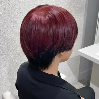 カラー メンズ ハイトーン×推し カラー💫Miyuのヘアスタイル