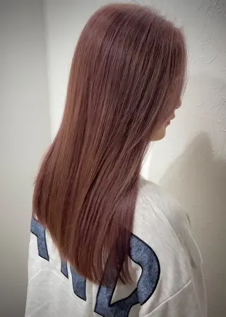 ロング カラー hair studio Zen所属・Kensho 京都駅 ケアブリーチのヘアスタイル