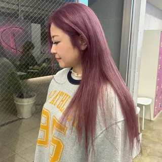 ロング カラー ✨うる艶/ブリーチ✨ 𝓡𝒖𝓷𝐚💋のヘアスタイル