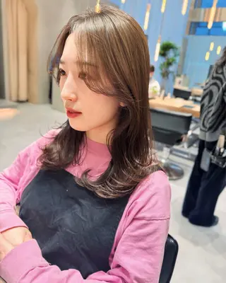 ロング カラー 韓国レイヤーカット 🇰🇷mireiのヘアスタイル