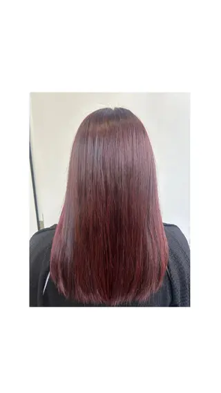 セミロング カラー 七海 芽亜利のヘアスタイル