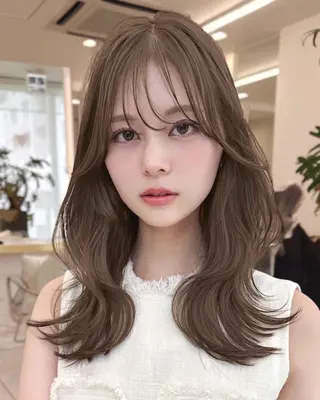 ロング 韓国顔まわり/前髪 /レイヤー/いつきのヘアスタイル