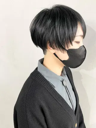 ショート 柏 ウルフ/レイヤー 田中佐和🐺のヘアスタイル