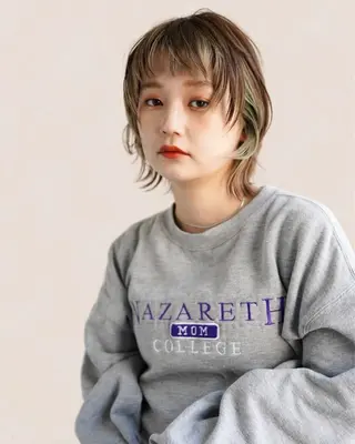 ショート カラー 銀座⚜️【脱白髪染め 美髪矯正】トグチのヘアスタイル