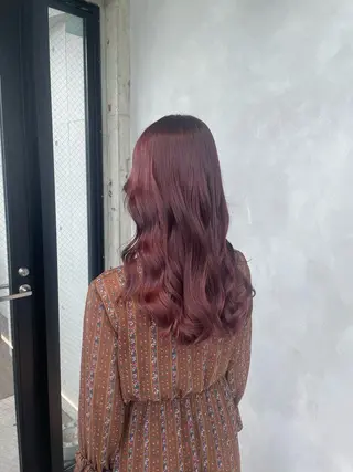 カラー 暖色/ハイトーン/ カラー/HBLのヘアスタイル