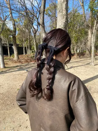 ロング レイヤーカット/ ダブルカラー/櫻井のヘアスタイル