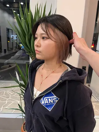 ミディアム カラー dogstar小林諒 レイヤー/パーマのヘアスタイル