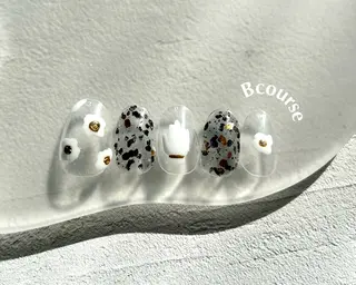 ネイル 0203ムニムサン 💙Mihoのネイルデザイン