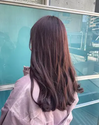 ロング カラー 韓国レイヤー/髪質 改善/縮毛🤍吉田のヘアスタイル