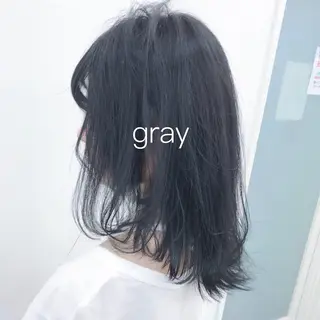 セミロング カラー ヘアアレンジ TONE所属・透明感カラー/ 韓国ヘア/縮毛矯正のヘアスタイル