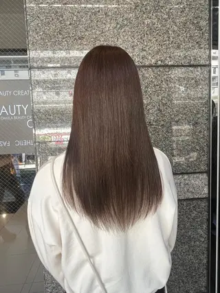 セミロング 🫧オリーブカラー/ 酸性縮毛矯正銀座🫧のヘアスタイル