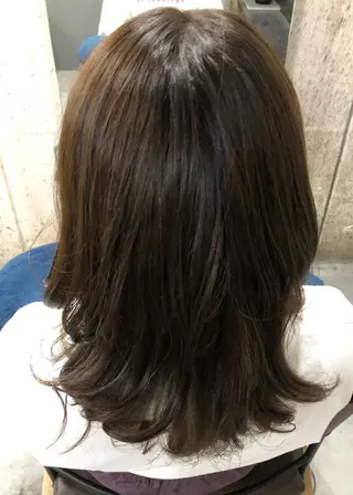 ミディアム パーマ ✨terra✨佐伯 晋吾のヘアスタイル