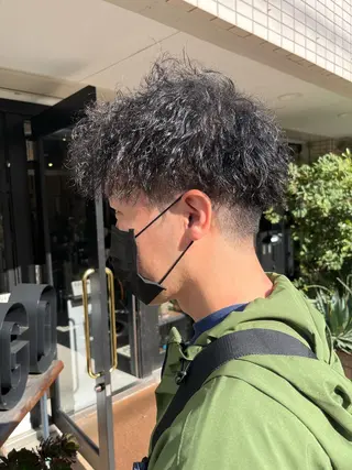 パーマ メンズ 小沼采唯👧🏼 海好きオヌちゃんのヘアスタイル