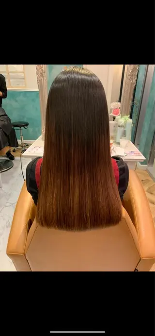 ロング ケアカラー/縮毛矯正 /レイヤー/板垣光采のヘアスタイル