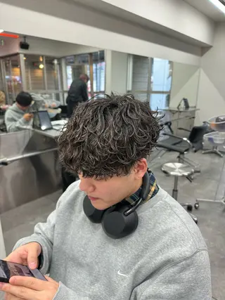 ショート カラー メンズ 🔥メンズパーマ特化 🔥店長中村雄樹のヘアスタイル