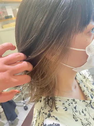 ミディアム カラー BLENDby happiness所属・KAORU/絹髪 /髪質改善/奈良のヘアスタイル