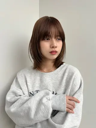 ショート 似合わせ/透明感 /レイヤー/りほ🤍のヘアスタイル