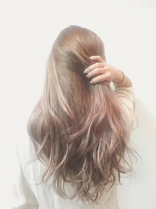 ロング カラー 韓国カラー/エクステ carryのヘアスタイル