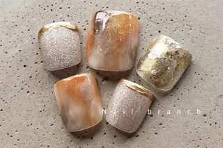 セミロング カラー パーマ ヘアアレンジ ネイル マツエク・マツパ アイブロウ Nail branchのネイルデザイン