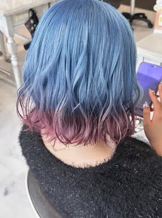 ミディアム カラー 💘韓国カラー💘 クルミのヘアスタイル