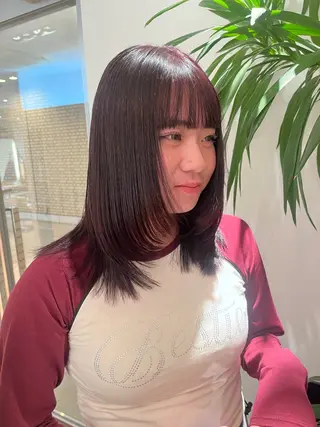 ミディアム カラー tricca daikanyama所属・縮毛矯正/ボブ/ 🌱長尾朋弥🌱のヘアスタイル