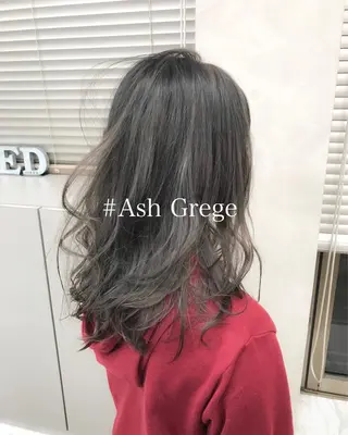 ロング カラー ヘアアレンジ TONE所属・透明感カラー/ 韓国ヘア/縮毛矯正のヘアスタイル