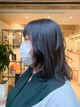 ミディアム カラー えんどう みほのヘアスタイル