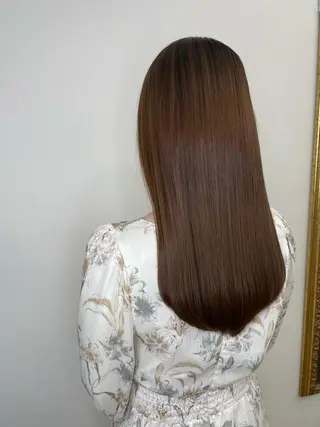 ロング 川畑 大地/波巻きパーマのヘアスタイル