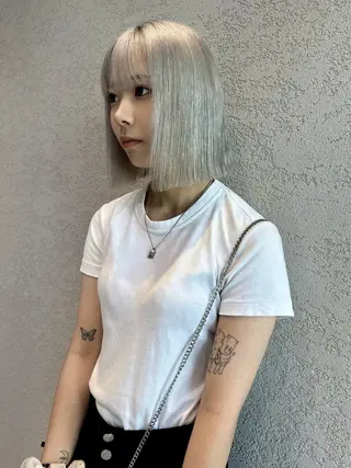 ミディアム 🩵縮毛矯正・ボブ 岩原朋也🩵のヘアスタイル