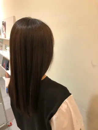 ロング パーマ 韓国風レイヤーカット 松葉翔のヘアスタイル