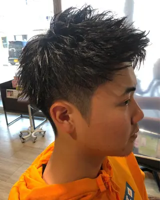 ショート パーマ メンズ メンズパーマ/ スパイキー/神田正紀のヘアスタイル