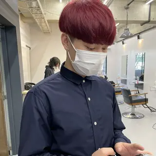 ショート 舟橋耀/ブリーチカラ ー/レイヤーカットのヘアスタイル