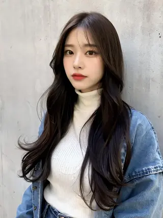 ロング 髪質改善🇰🇷 レイヤーカット/梅田のヘアスタイル