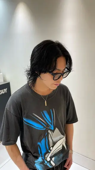 ショート パーマ 岡本 七星のヘアスタイル