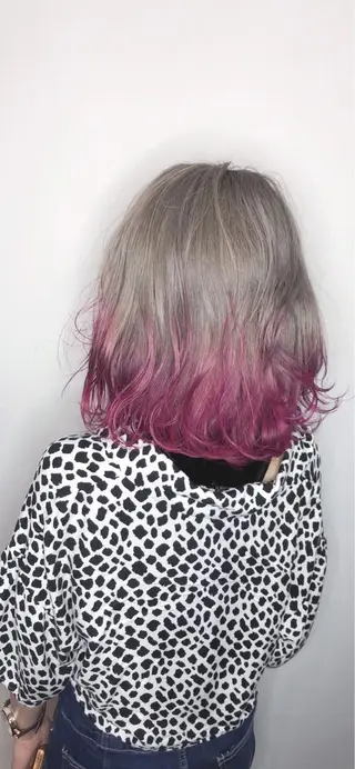 ミディアム カラー Zina天王寺 CHIAKIのヘアスタイル