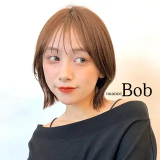 ミディアム カラー ヘアアレンジ 🌱ボブ/レイヤー/ ベージュ/あやみ✨のヘアスタイル