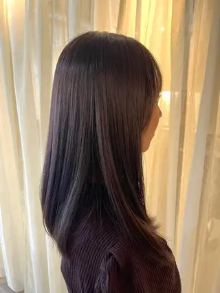 カラー Sherry/R 三川町 山本なつみのヘアスタイル