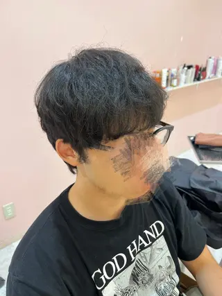 ショート メンズ 🫧メンズパーマ/ カラー/愛莉🫧のヘアスタイル
