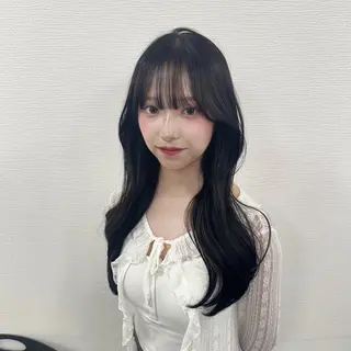 ロング カラー ヘアアレンジ 大人っぽ中韓レディ ヘア🤍MAOのヘアスタイル