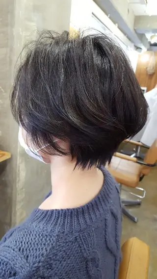 ショート カラー パーマ 🔳髪質改善🔳 岡本陽のヘアスタイル