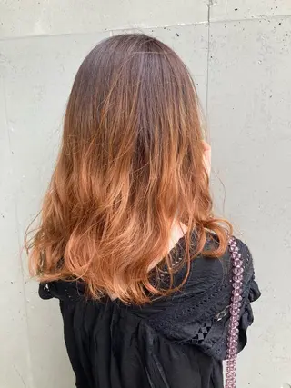 セミロング カラー 一ノ瀬 蘭のヘアスタイル