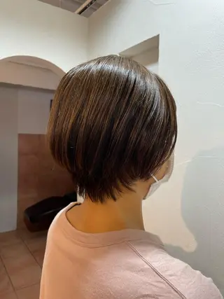 ショート 🦋透明感 艶カラー Rie🦋のヘアスタイル