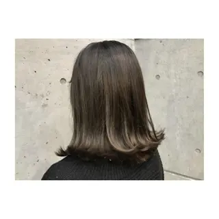 ミディアム カラー 大栗 佑也  髪質改善のヘアスタイル