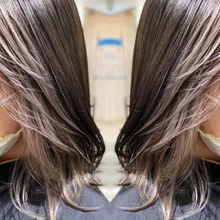 セミロング カラー ヘアアレンジ 竹内啓太 ボブのヘアスタイル