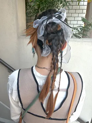 ロング ヘアアレンジ 飯塚 沙衣のヘアスタイル