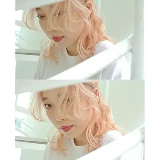 ミディアム カラー 樋口 千尋のヘアスタイル