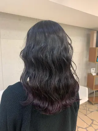 セミロング カラー お悩み解決✨ ASAMIのヘアスタイル