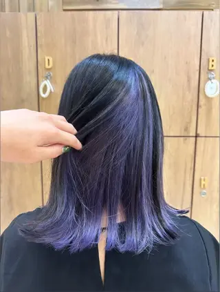 カラー Ancheri by flammeum戸塚店所属・ひな/ボブカット/ ブリーチなしWカラーのヘアスタイル