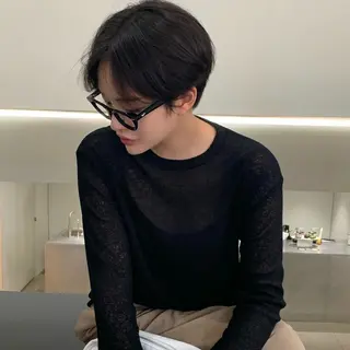 ショート カラー nonoka オリーブ/グレージュのヘアスタイル