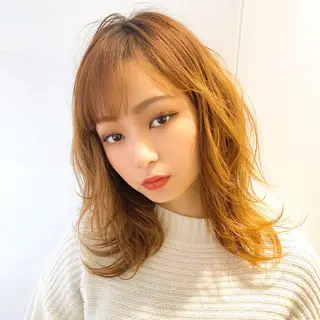 ミディアム ボブ/縮毛矯正/ 高嶋 優のヘアスタイル